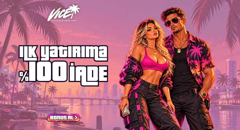 VICE Casino — İlk yatırıma %100 iade banner