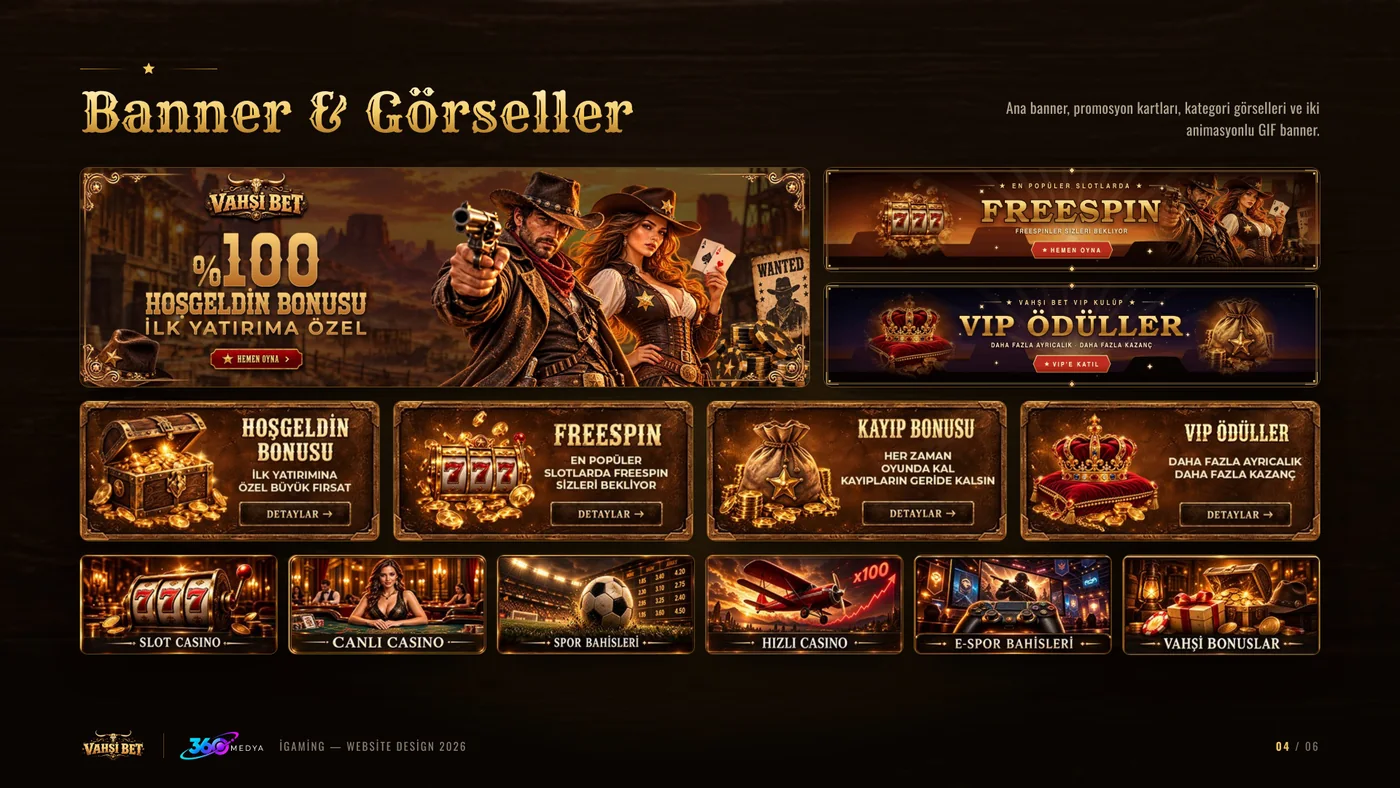 Vahşi Bet — Banner ve görseller